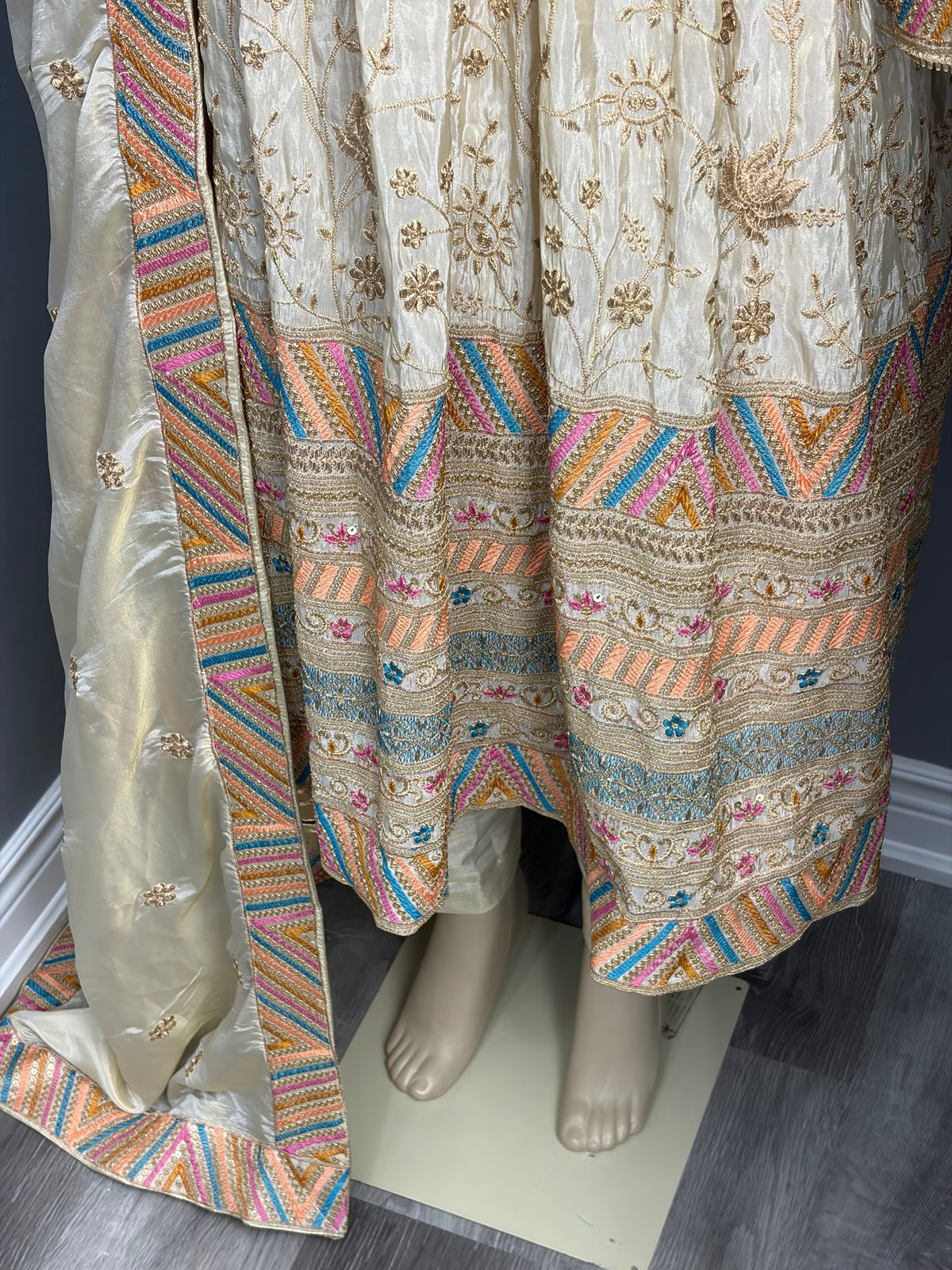 Shimmer Vest Anarkali- AK65-1126