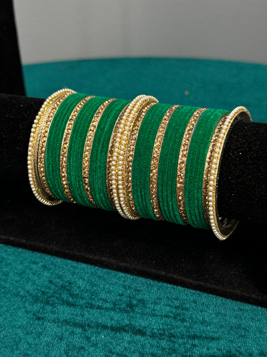 Designer Velvet Work Bangles
