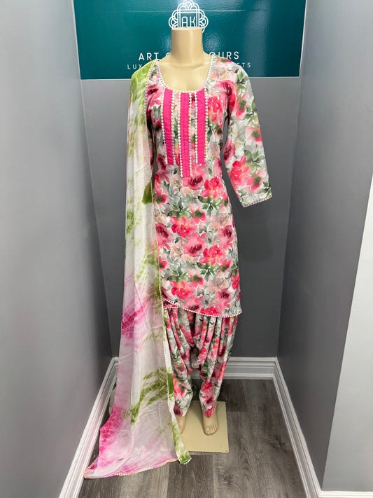 Printed Georgette Salwar Suit