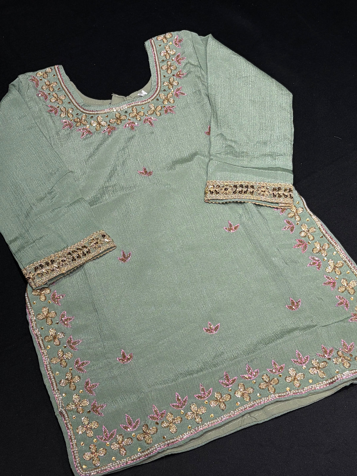 Sage Green Handwork Salwar Suit