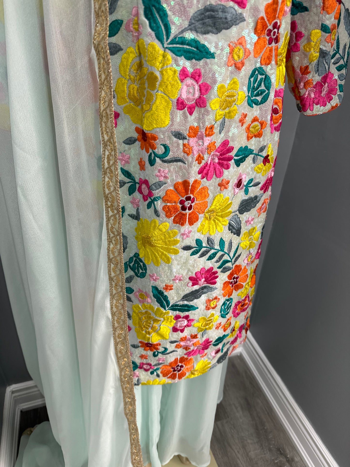 Taga Sequence Sharara Suit 4 Piece