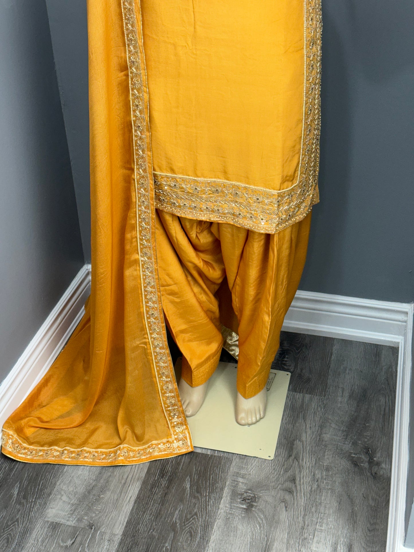 Pure Crepe Handwork Salwar Suit