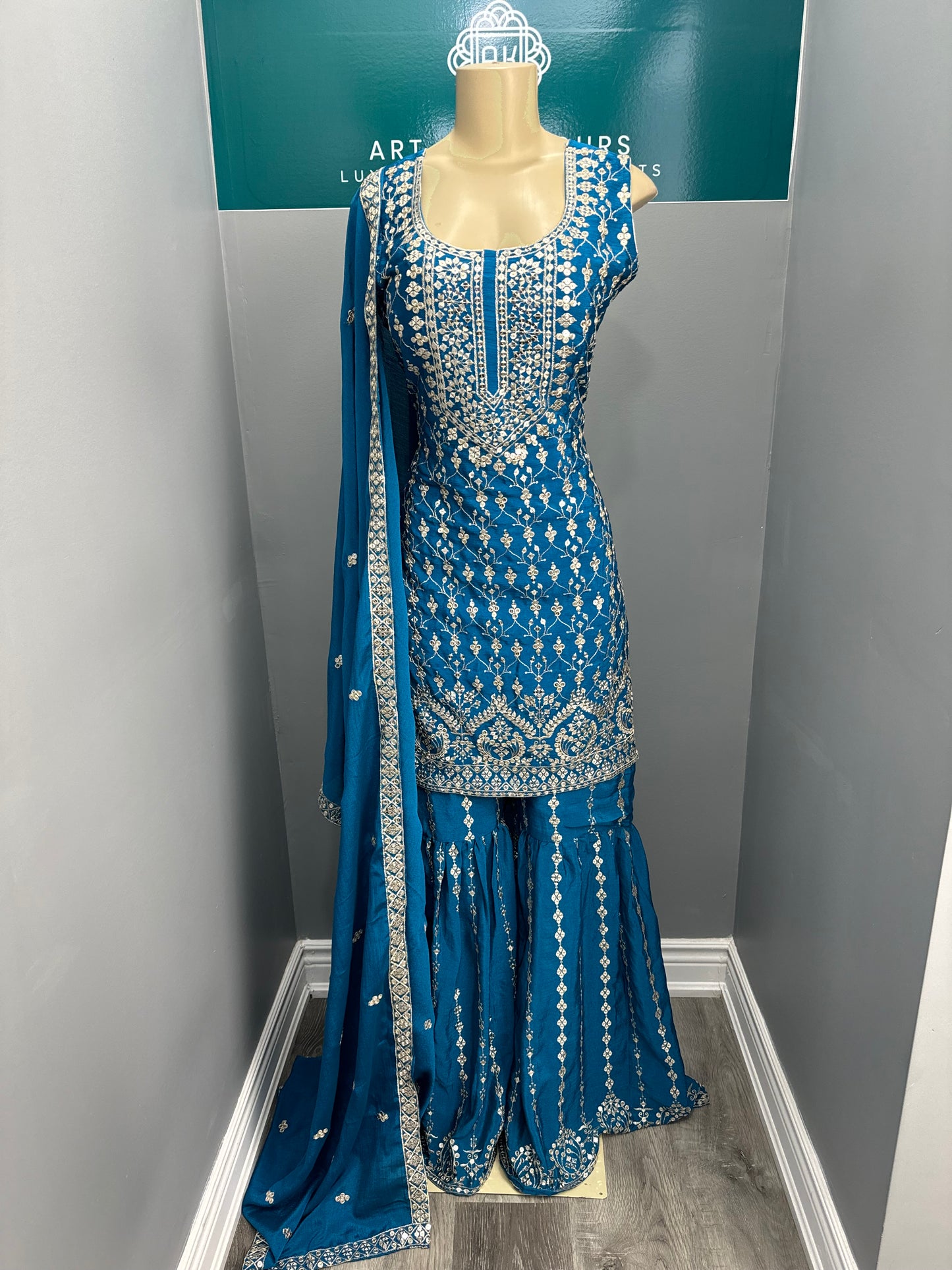 Readymade Gharara Suit- AK4649-38