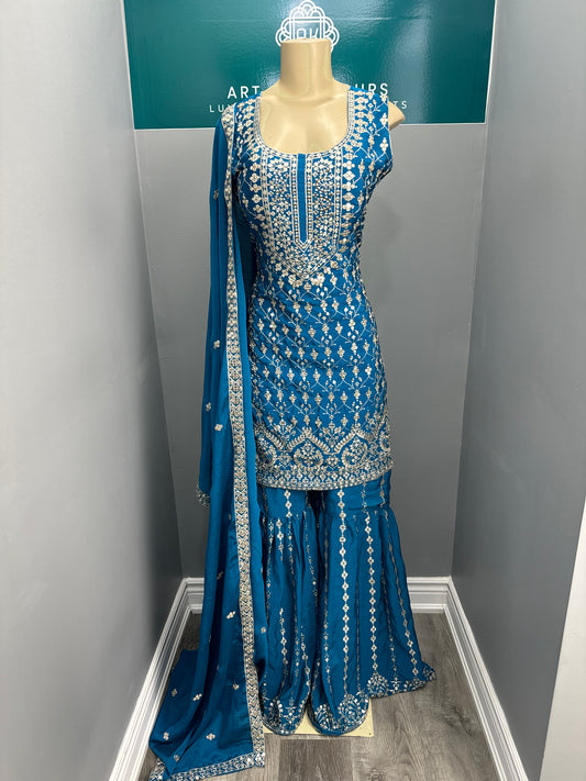 Readymade Gharara Suit- AK4649-38