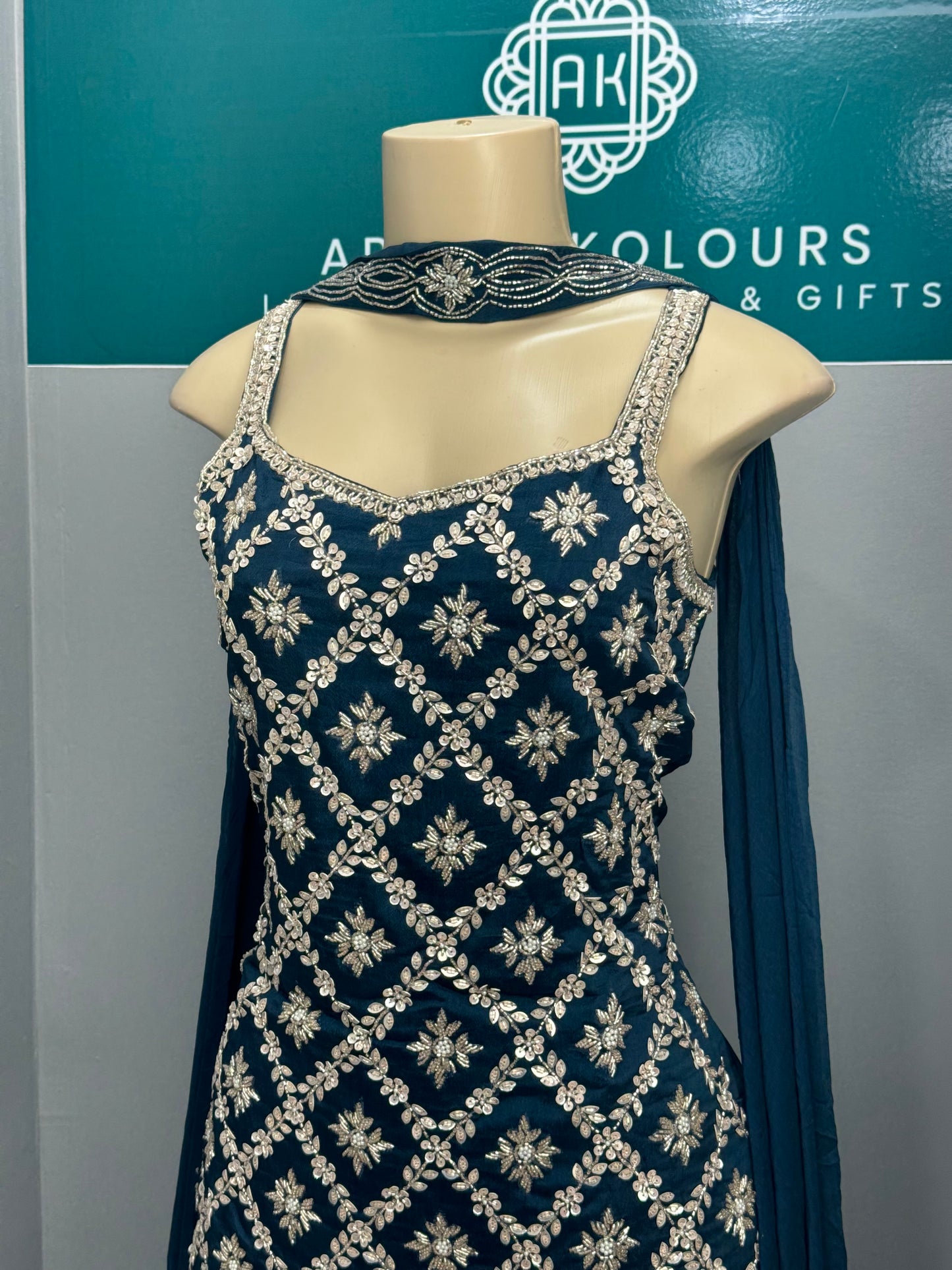 Handwork Gharara Suit- AK3941-1026