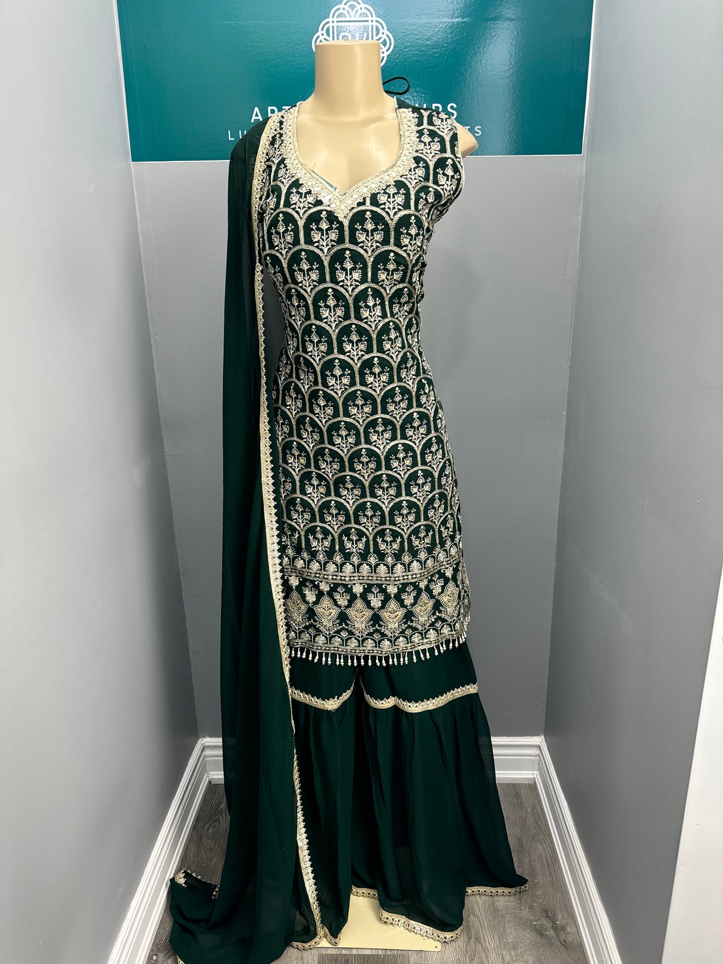 Readymade Gharara Suit- AK4649-43