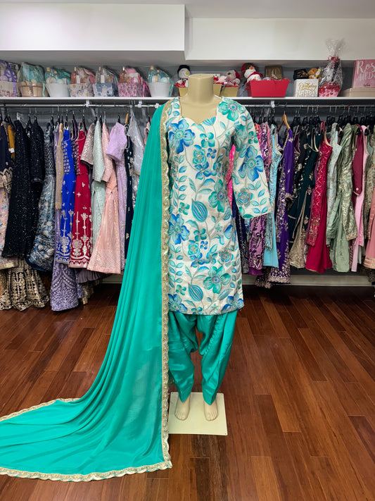 Crepe Postion Work Salwar Suit