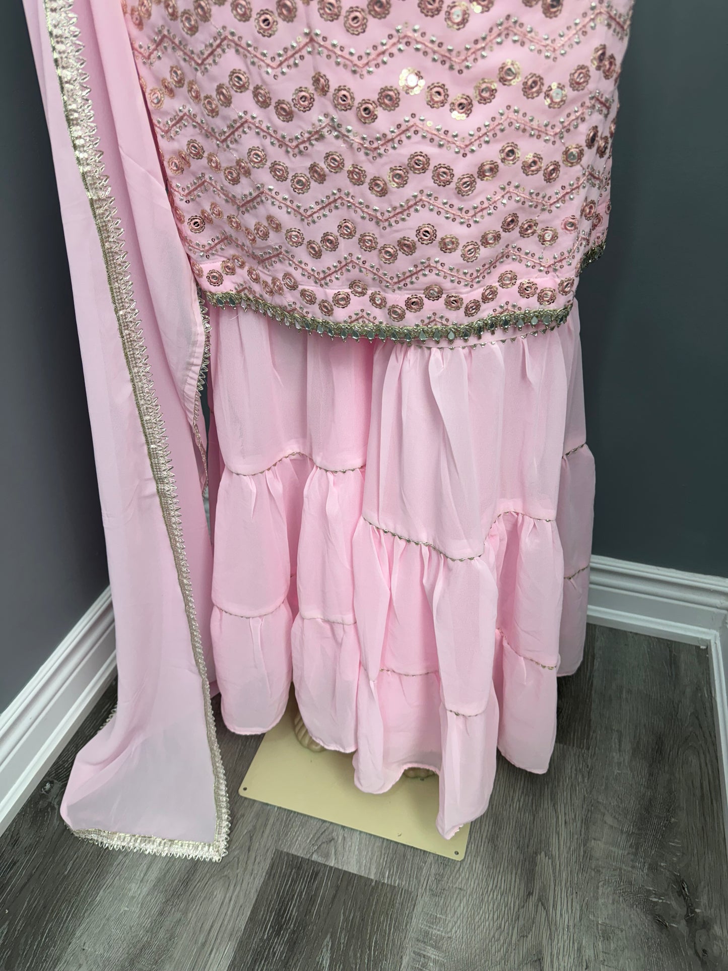 Gulbadan Readymade Gharara Suit