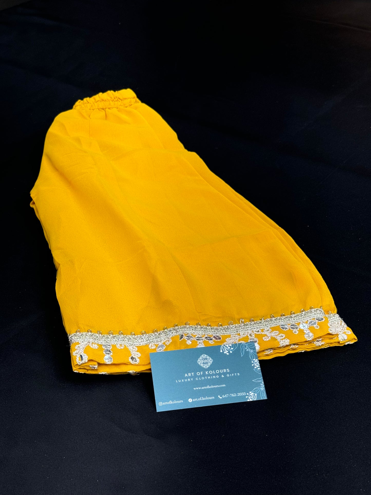 Roop Kids Sharara Suit Yellow
