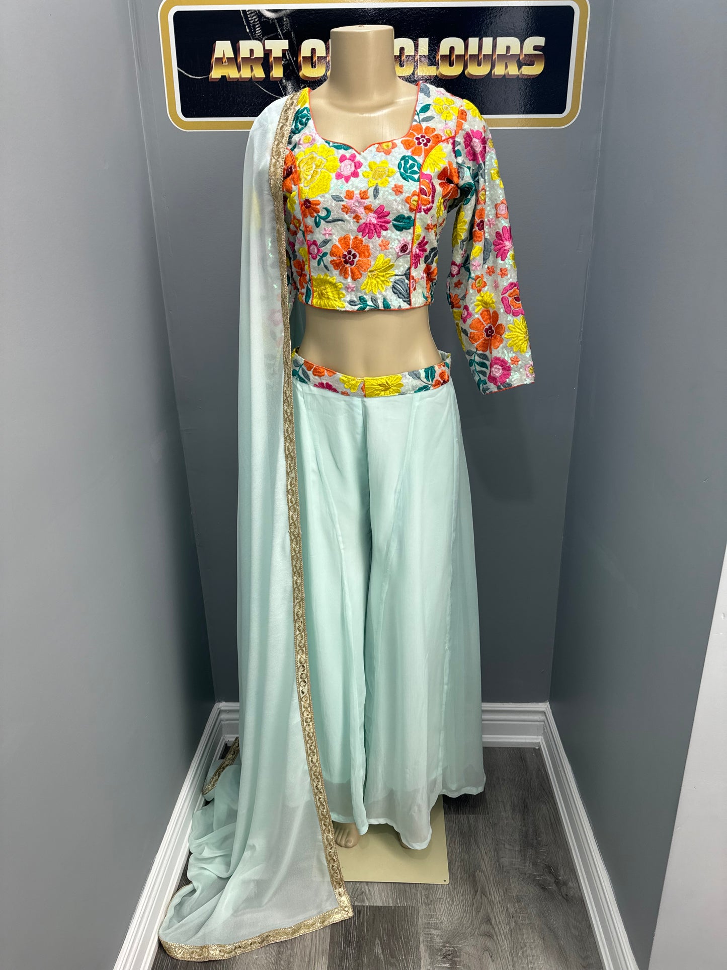 Taga Sequence Sharara Suit 4 Piece