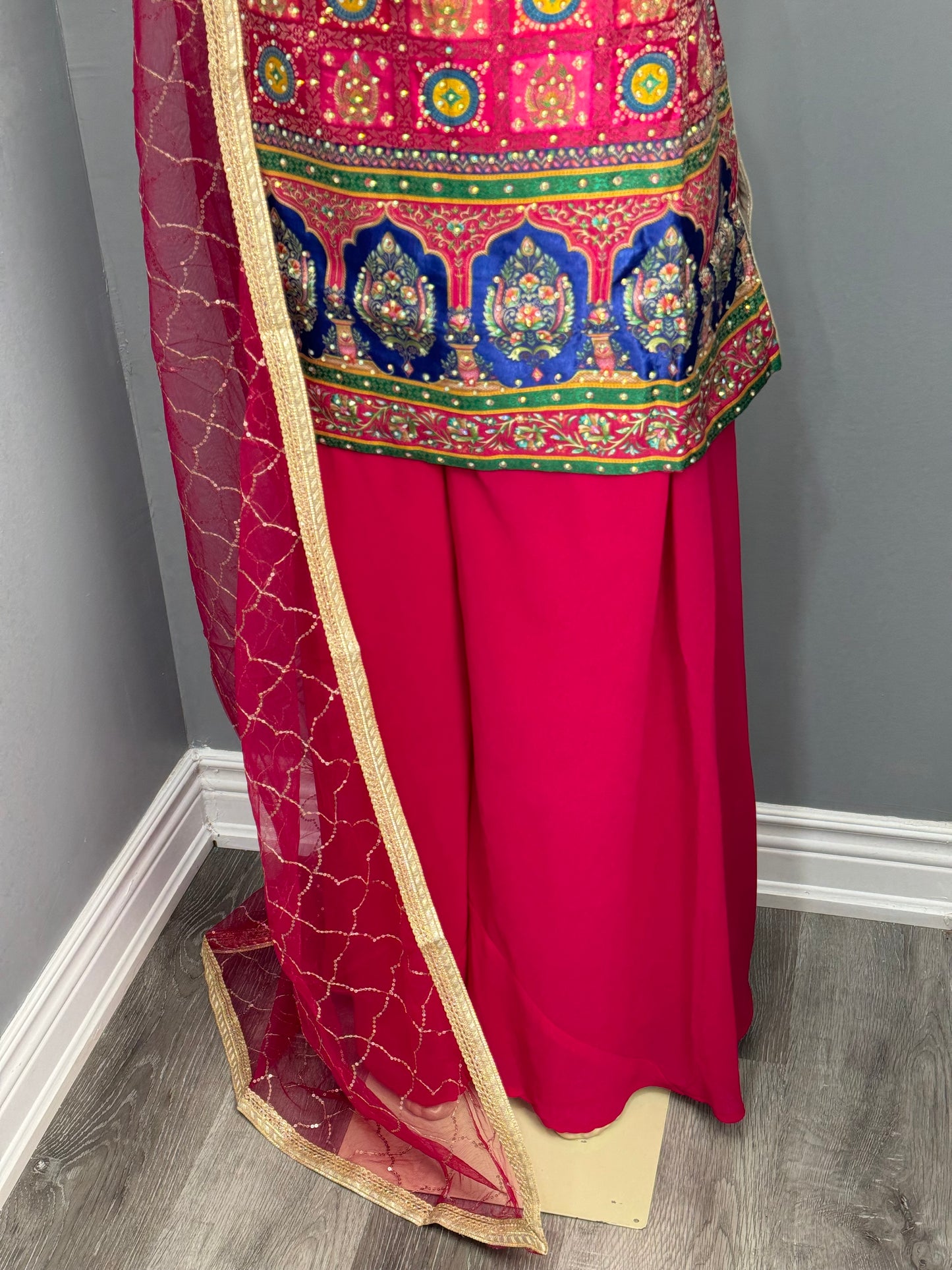 Readymade Sharara Suit- AK5456-26