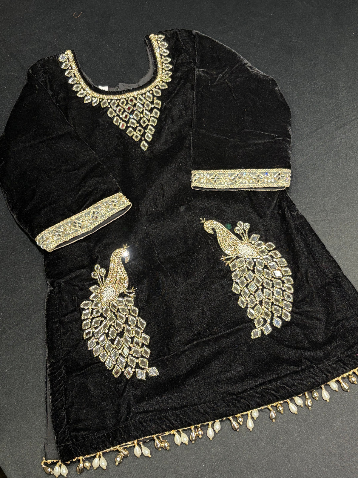Black Velvet Morni Salwar Suit