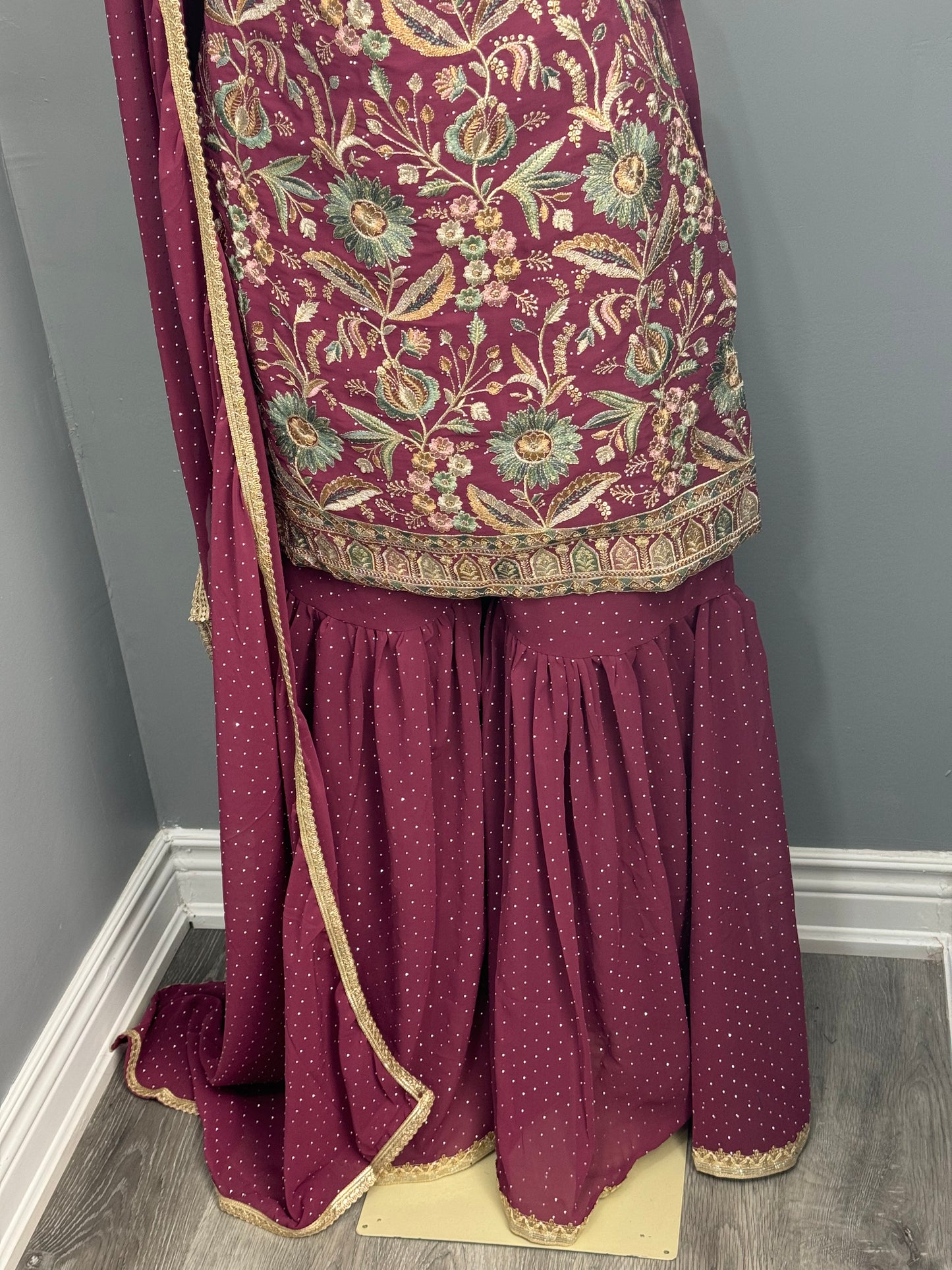 Readymade Gharara Suit- AK6465-12