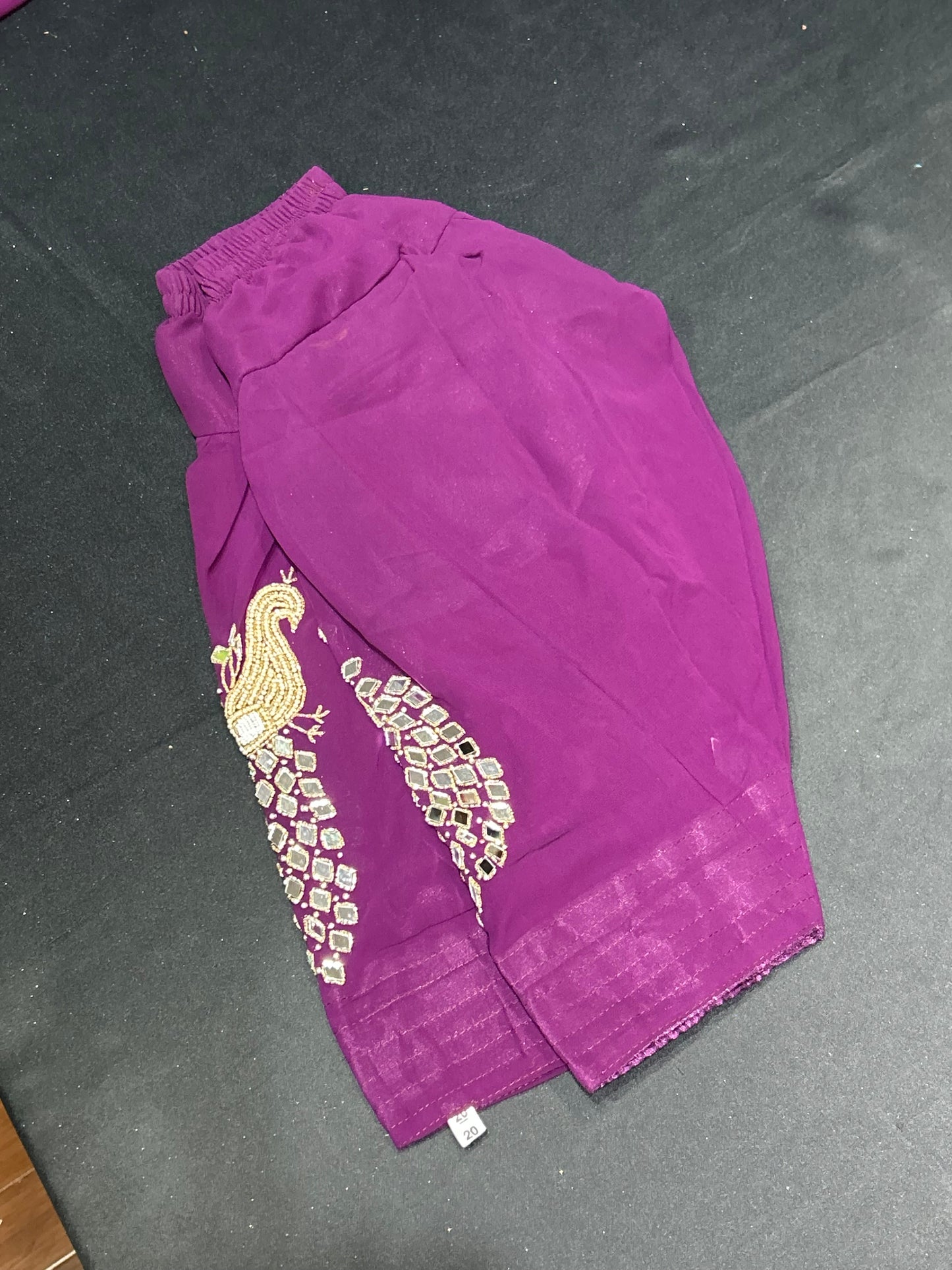 Kids Purple Morni Salwar Suit (Size 20~34)