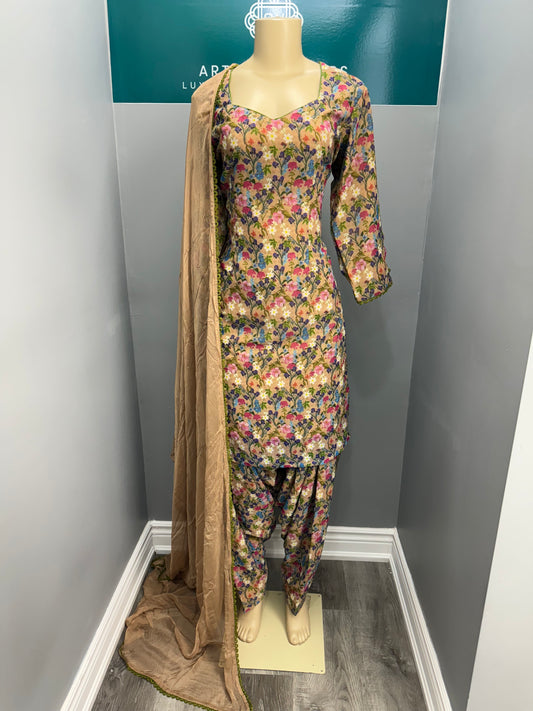 Printed Georgette Salwar Suit