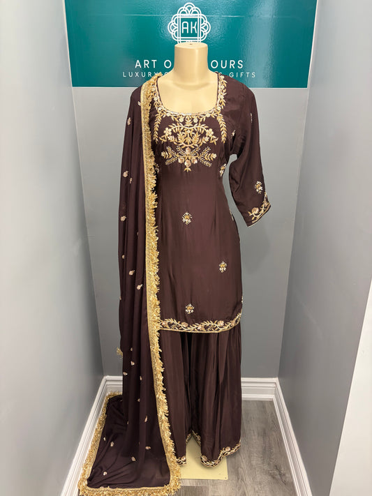 Handwork Sharara Suit-AK03073C
