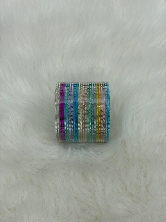 Kids Plain Bangles- Multi Pastels