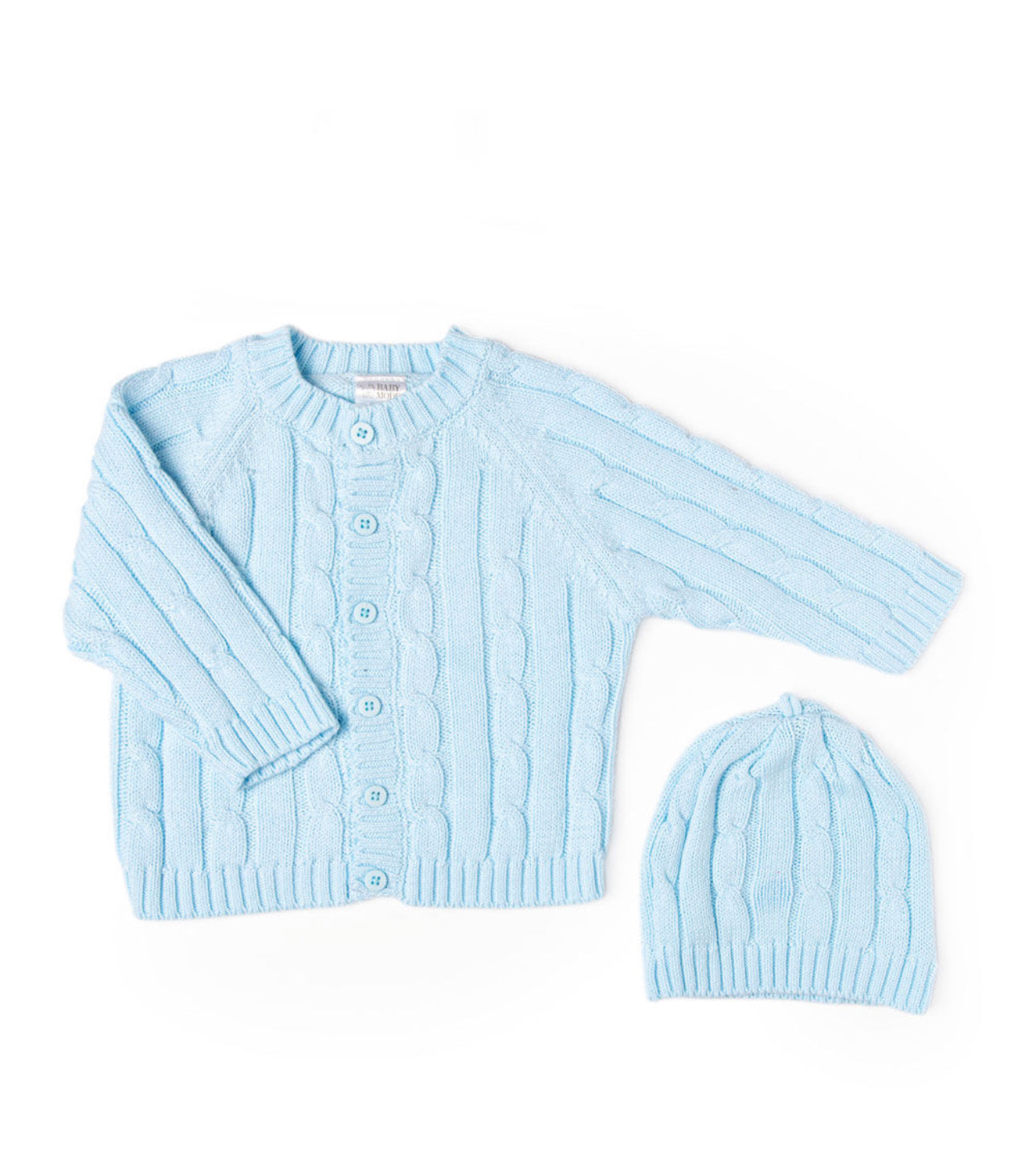 Blue 2 Piece Knitted Gift Set