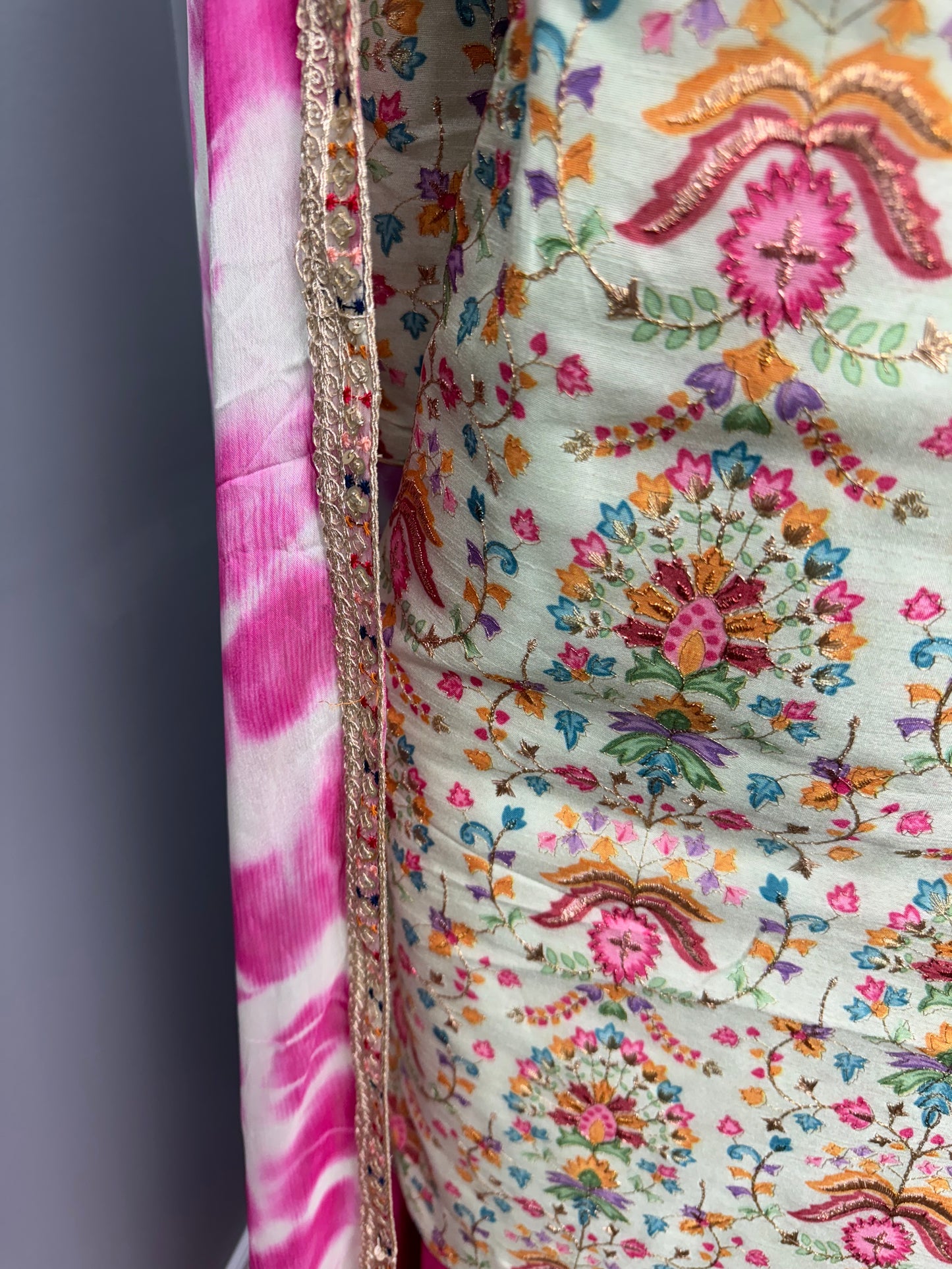 Pista Butter Gulzar Sharara Suit