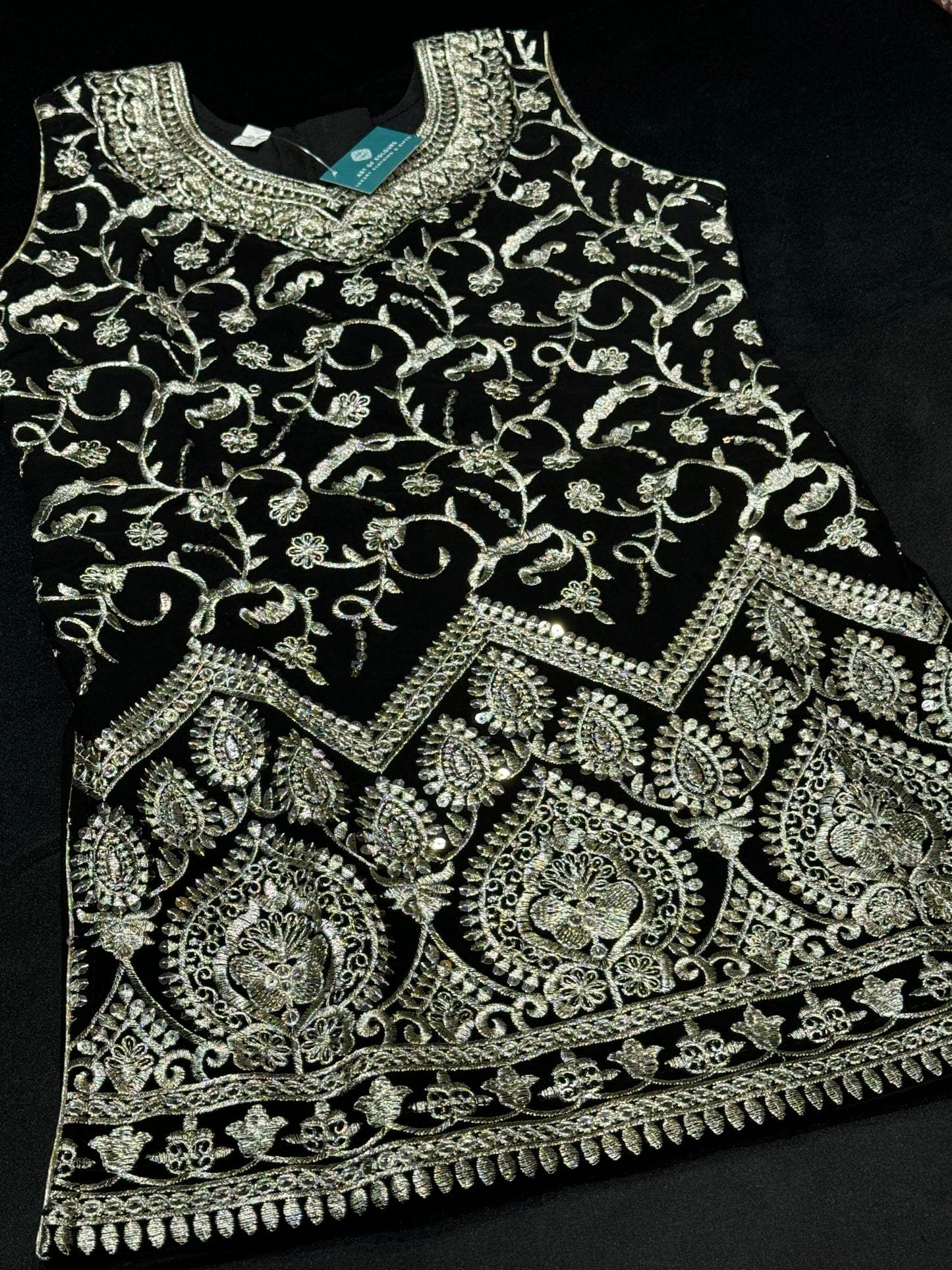 Arzo Kids Salwar Suit- Black
