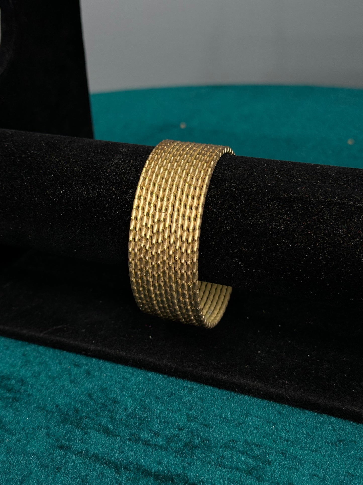 Gold Plain Bangles Size 2.12