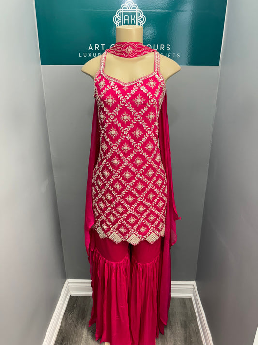 Handwork Gharara Suit- AK3941-1126