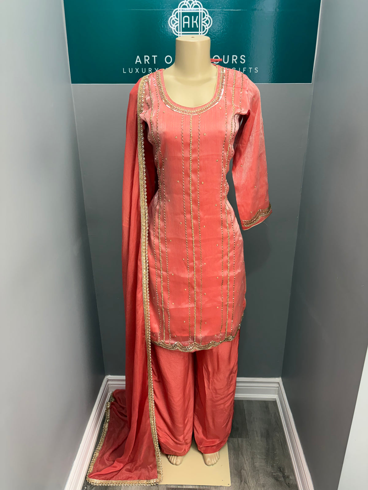Peachy Kach Plazo Suit-AK5758-2526