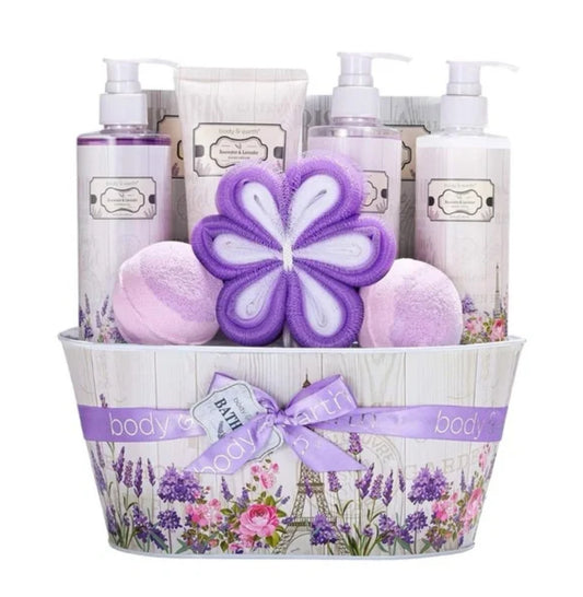 Body and Earth Rosewater and Lavender Spa Gift Set