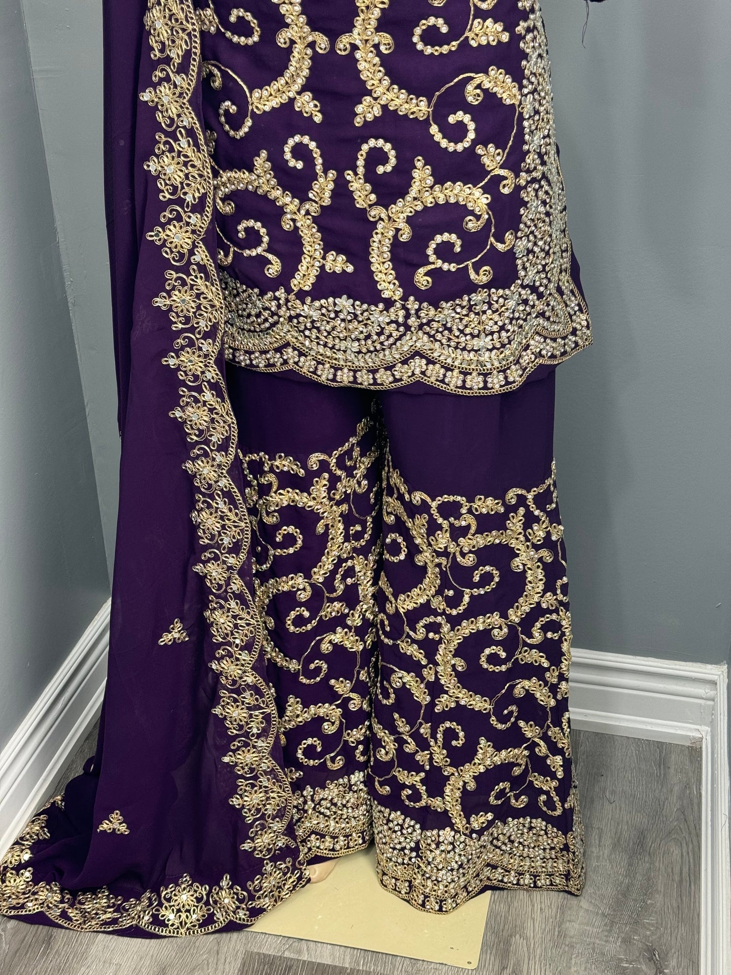 Readymade Gharara Suit- AK5456-02