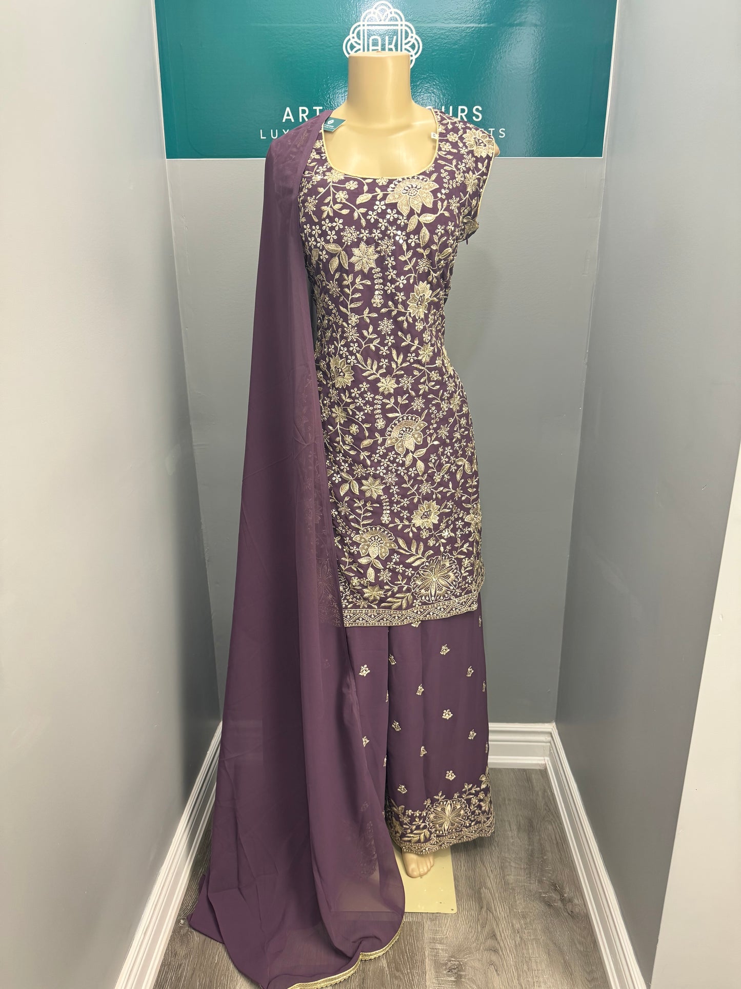 Readymade Sharara Suit- AK5456-15