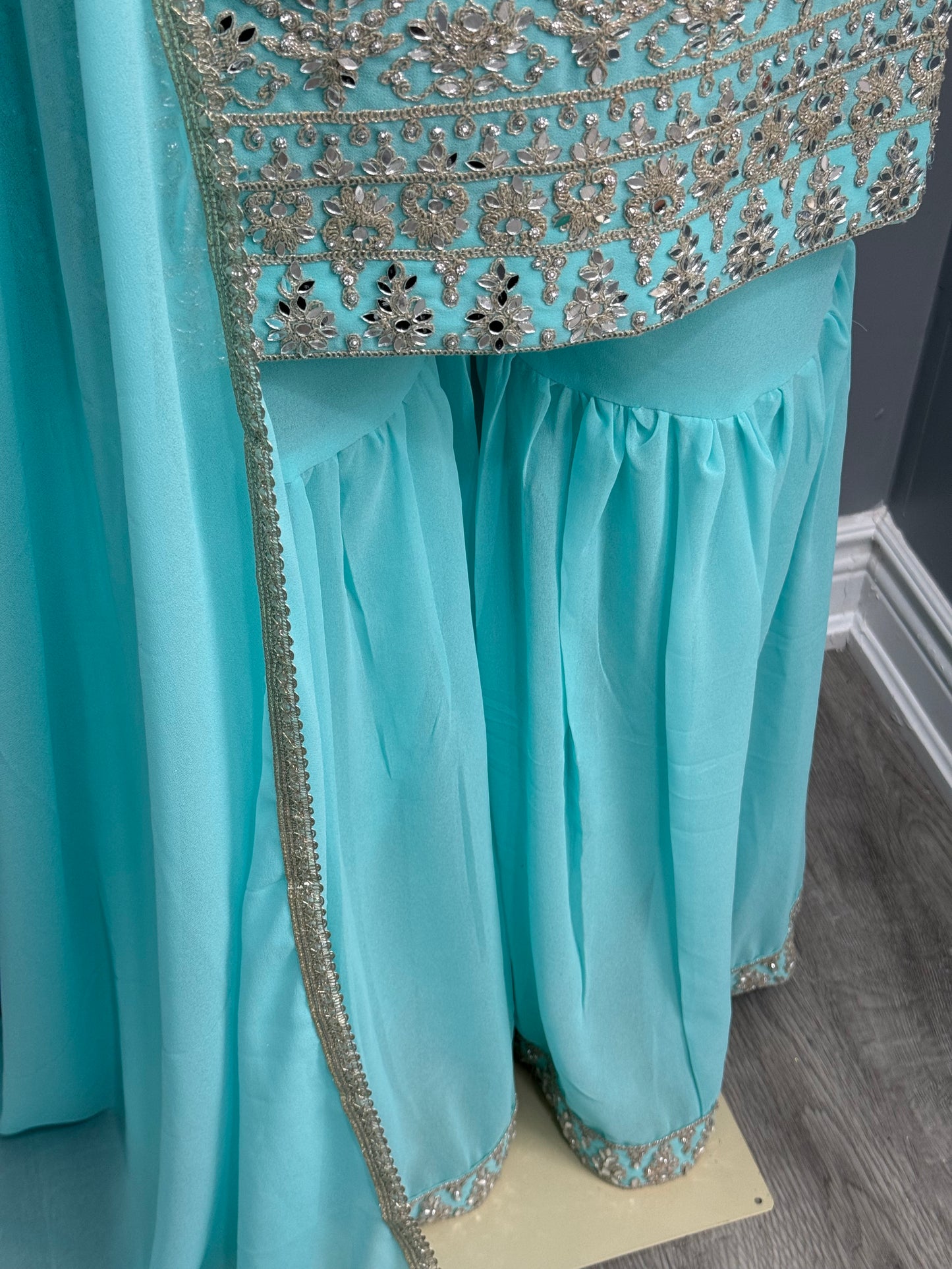 Feroze Sheesha Readymade Gharara Suit