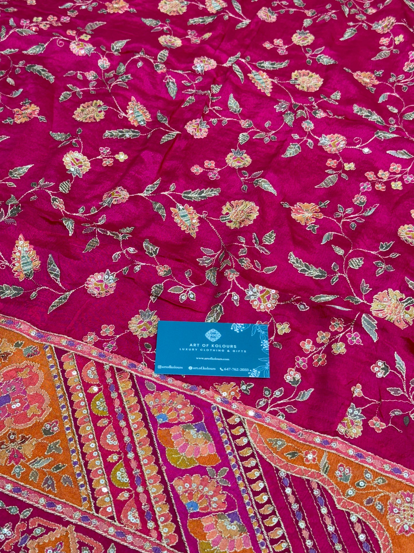 Simrit Position Work Dupatta Pink