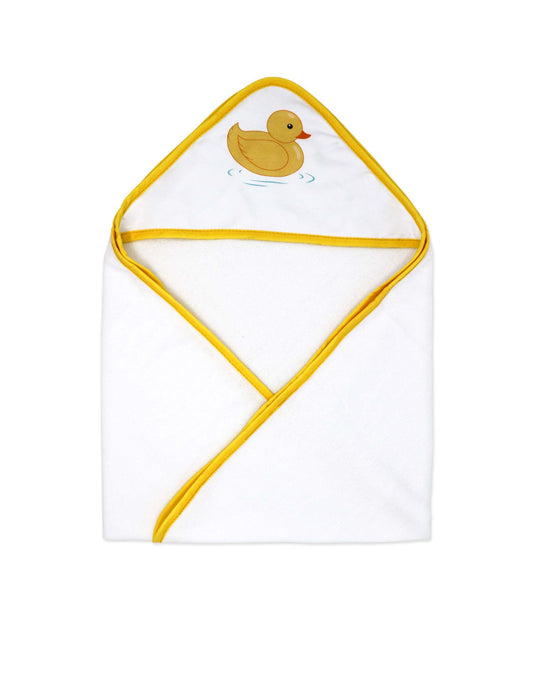 2 Pack Ducky Baby Towel - White & Blue