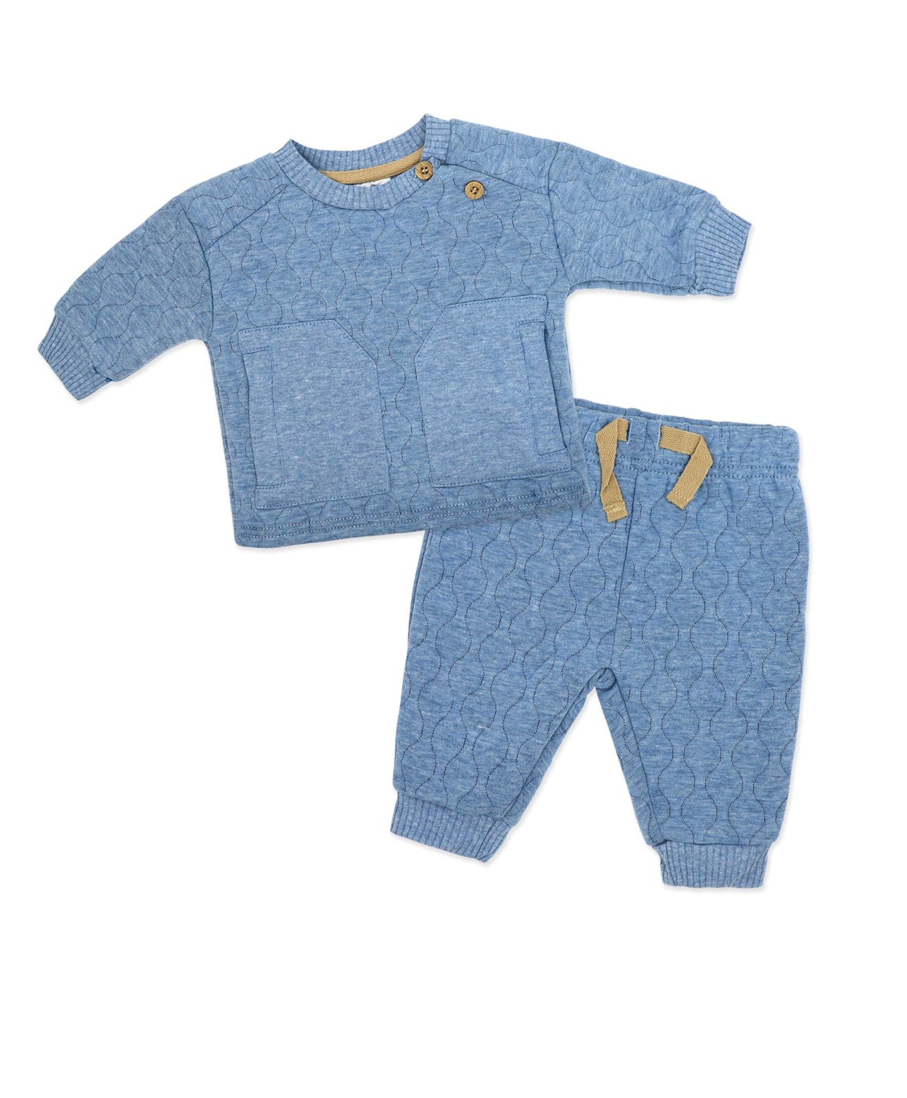 Infant Boys Quilted Sweater Jogger Set
