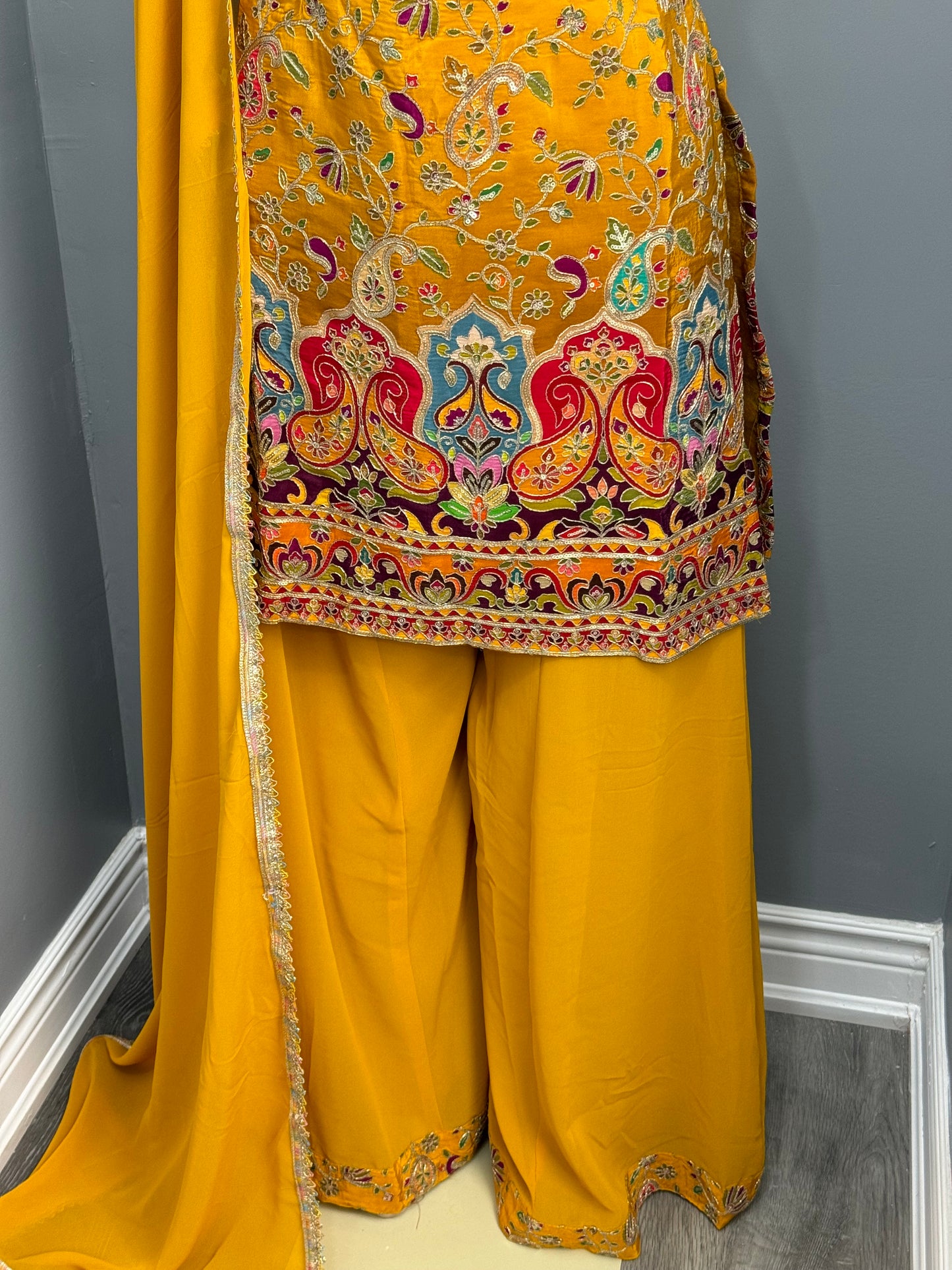 Readymade Sharara Suit- AK4649-22