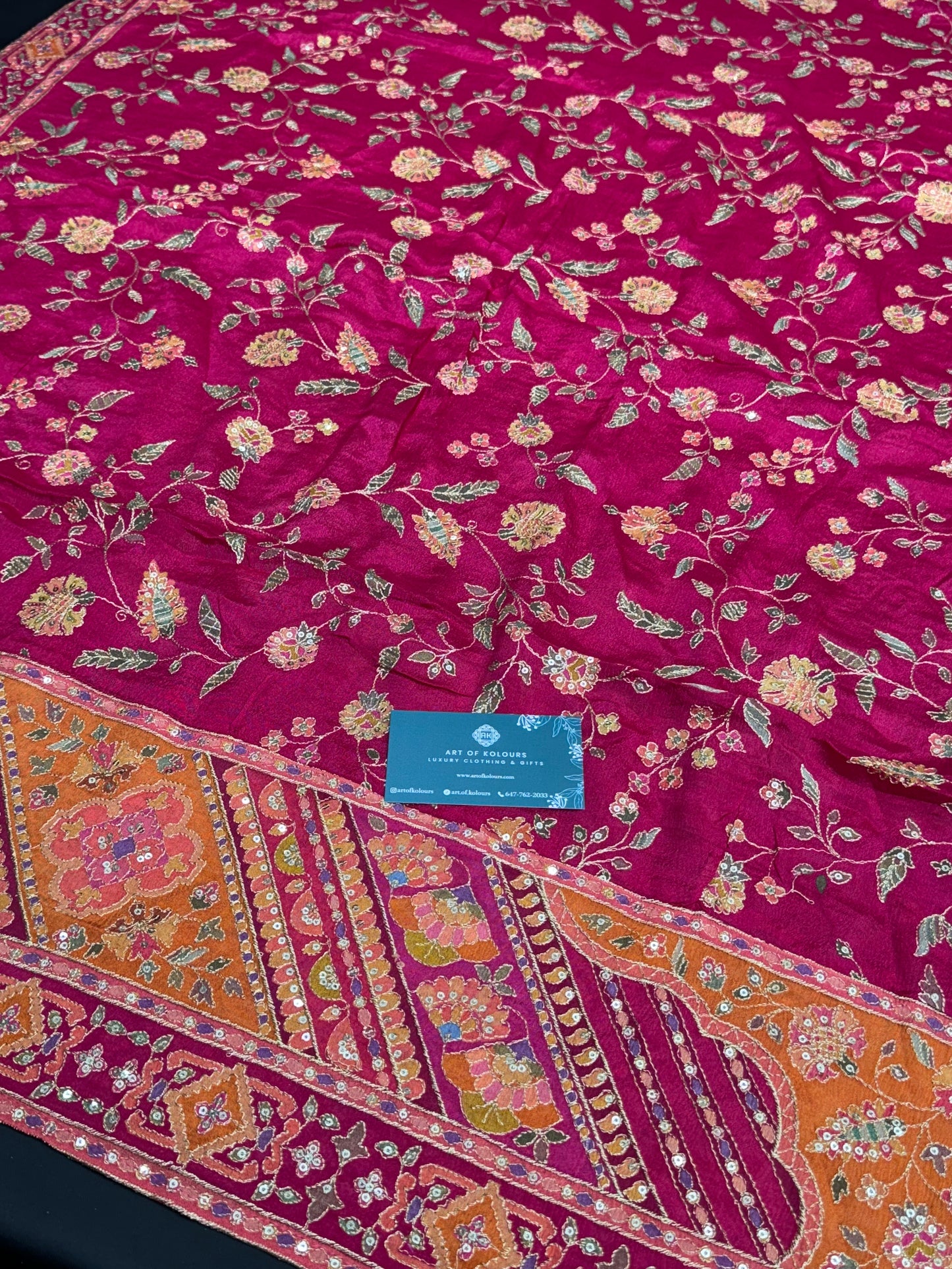 Simrit Position Work Dupatta Pink