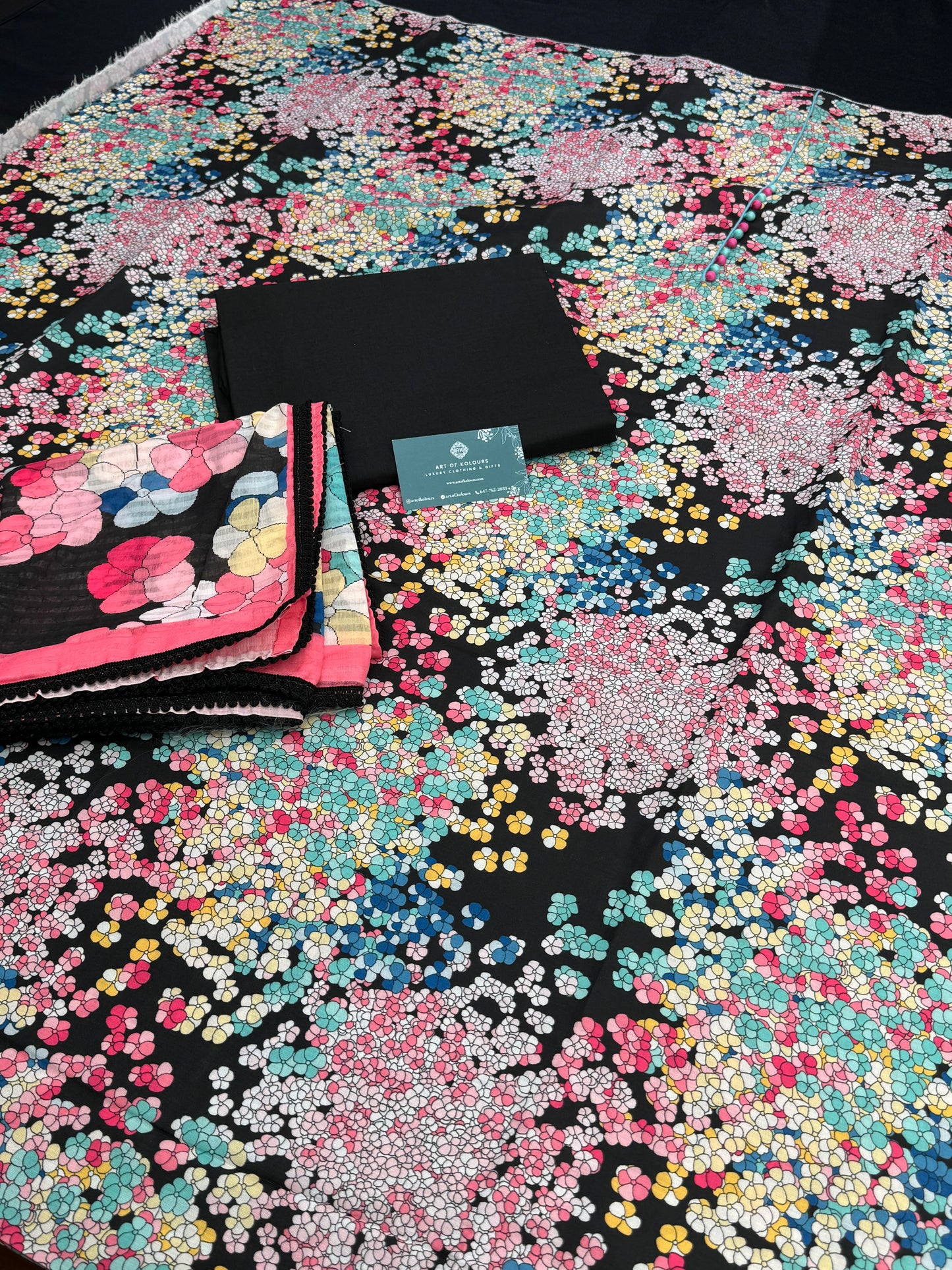 Deepa Rangeen Phul Unstitched Suit