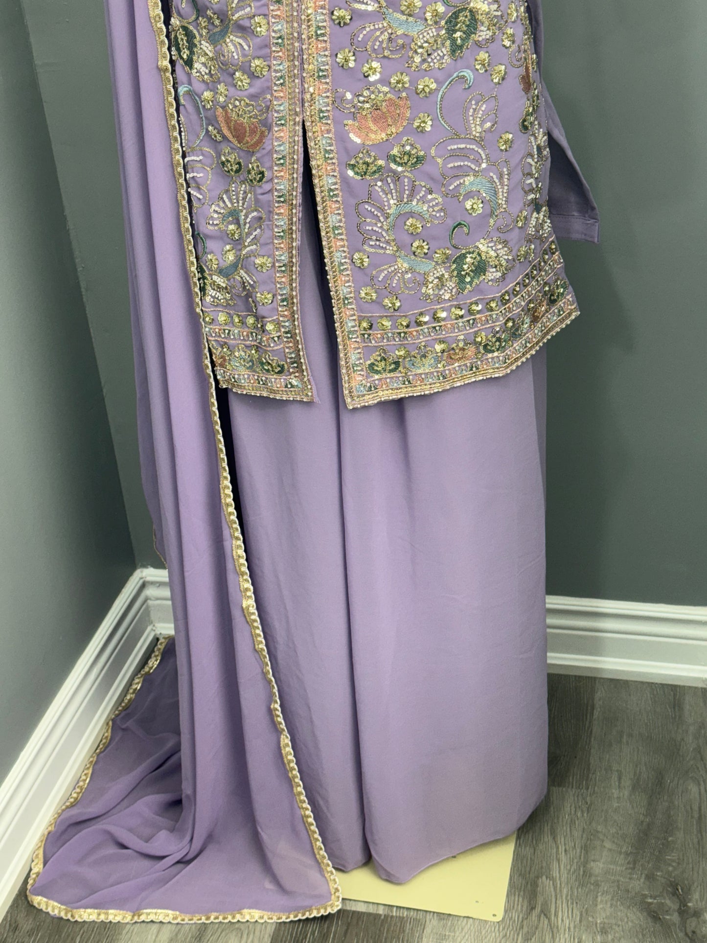 Readymade Achkan Sharara Suit- AK6465-14