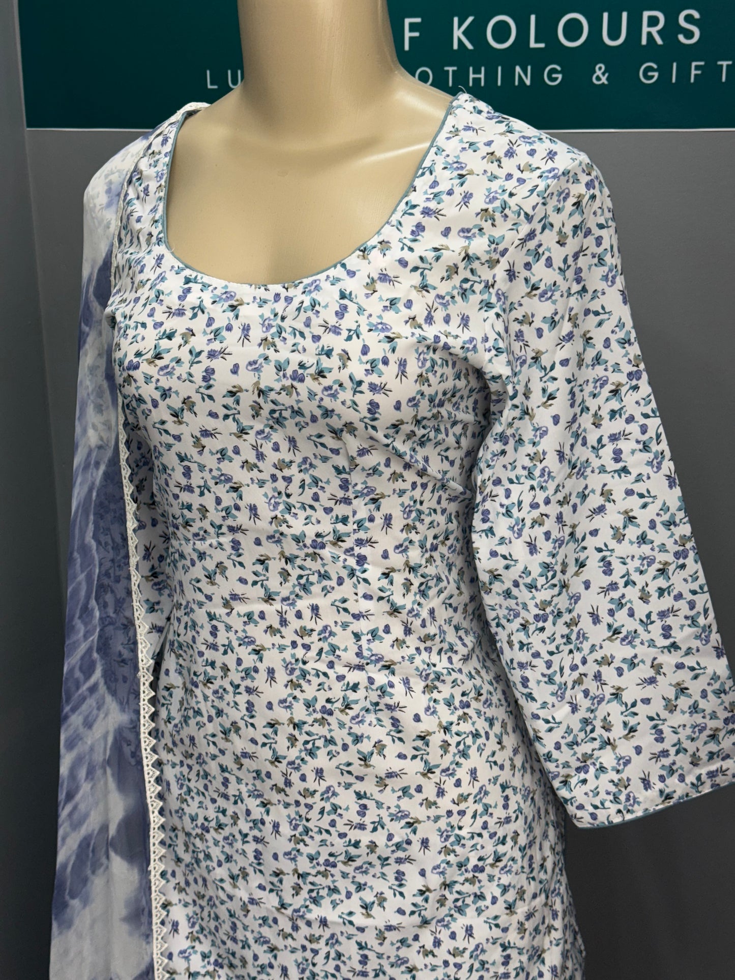 Printed Crepe Salwar Suit