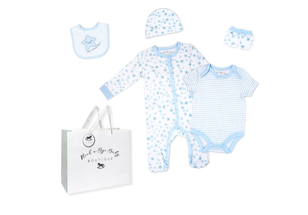 Boys 5 Piece Mesh Bag Set: Star