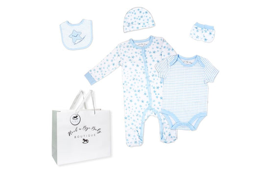 Boys 5 Piece Mesh Bag Set: Star