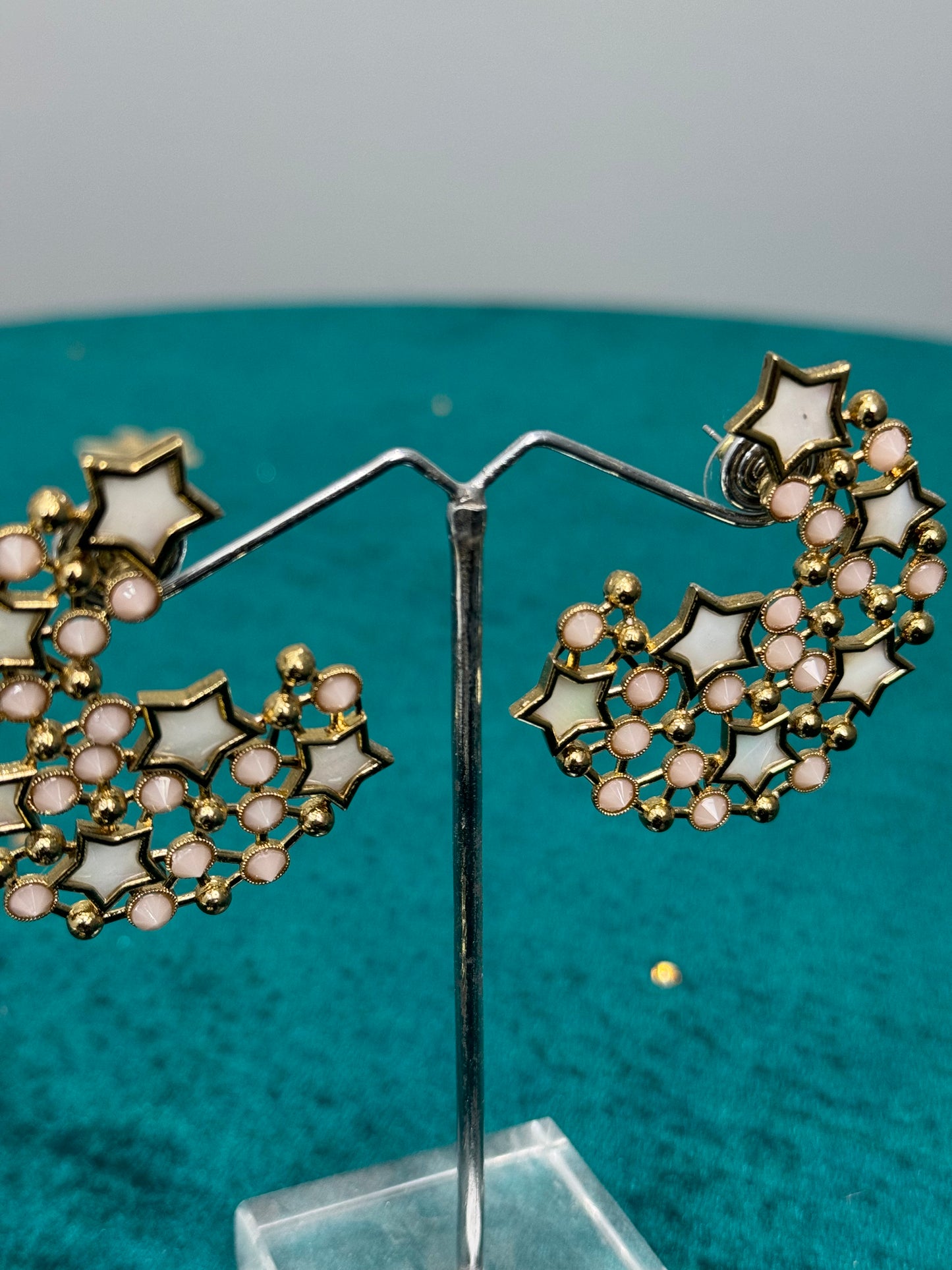 Statement Moon Star Earrings