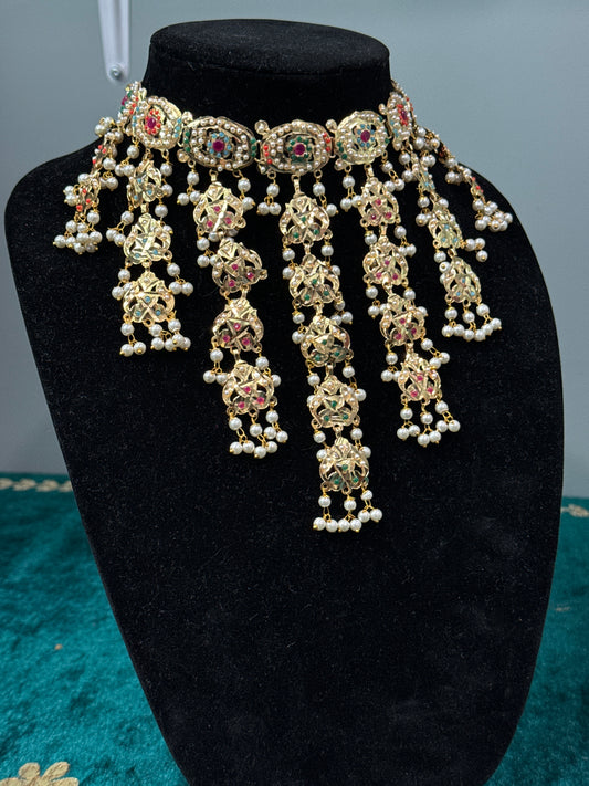 Heavy Pipal Patti Necklace Set