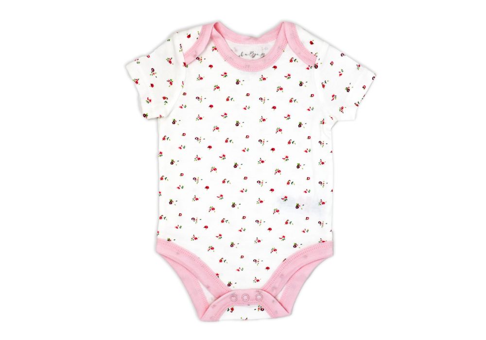 Girls 5 Piece Mesh Bag Set: Cream Floral