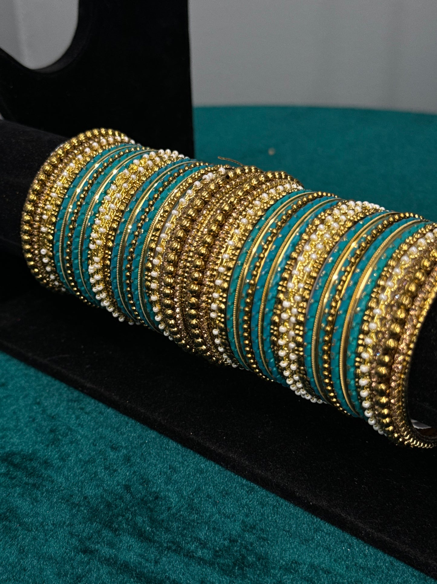 Teal Designer Work Bangles