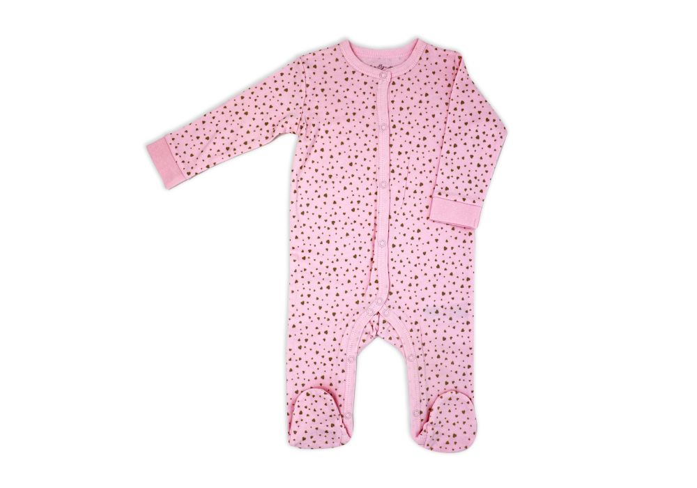 Girls 5 Piece Mesh Bag Set: Gold Heart