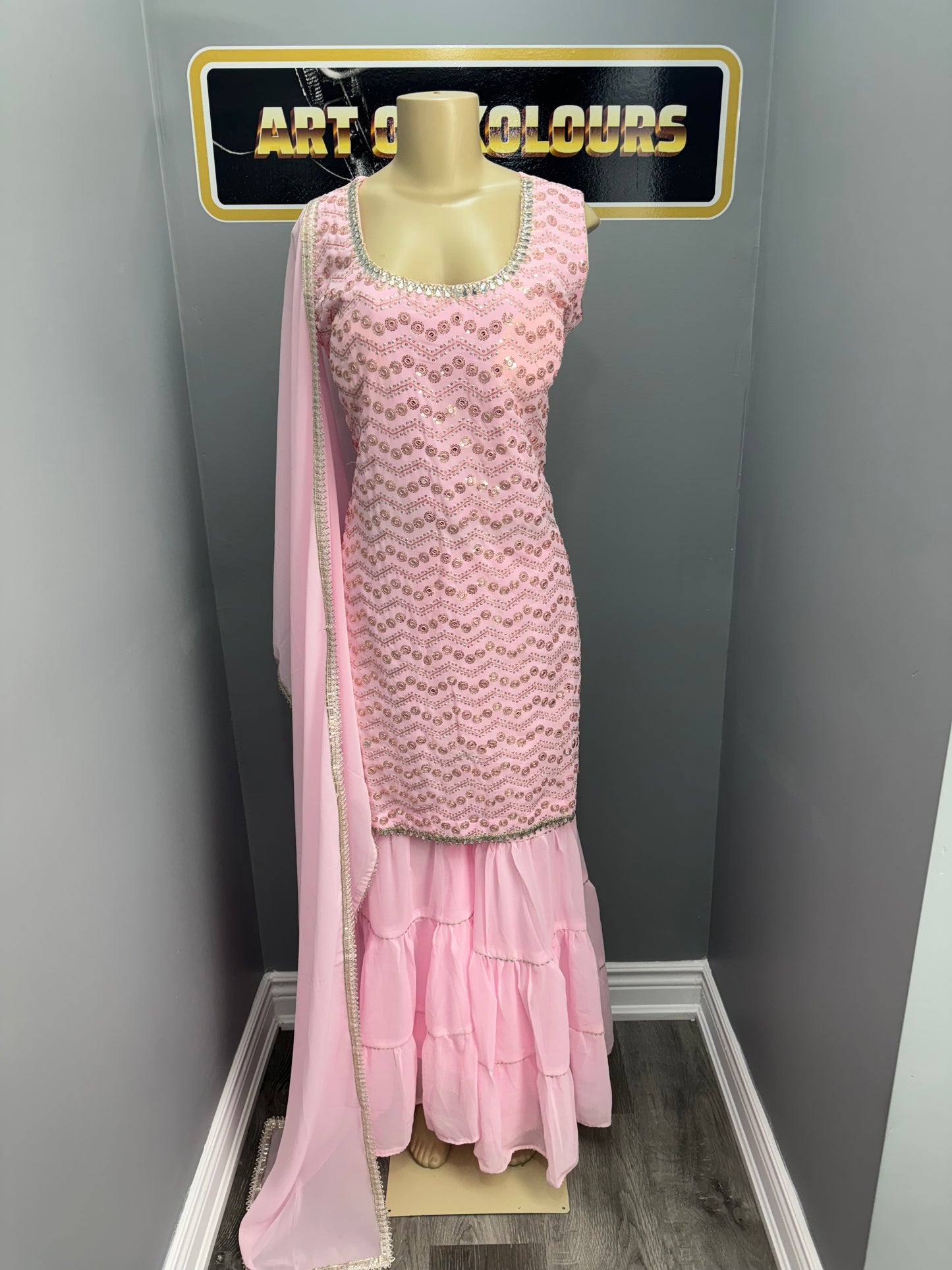 Gulbadan Readymade Gharara Suit