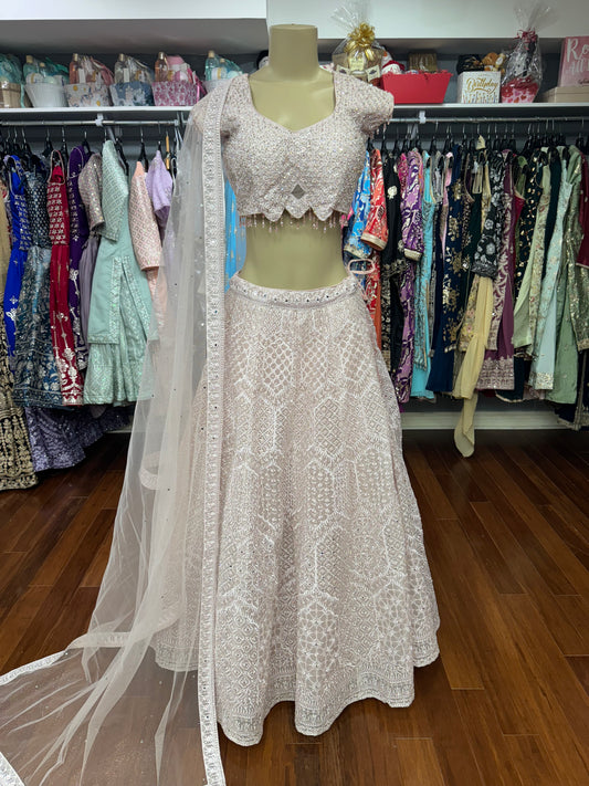 Embellished Baby Pink Lehenga