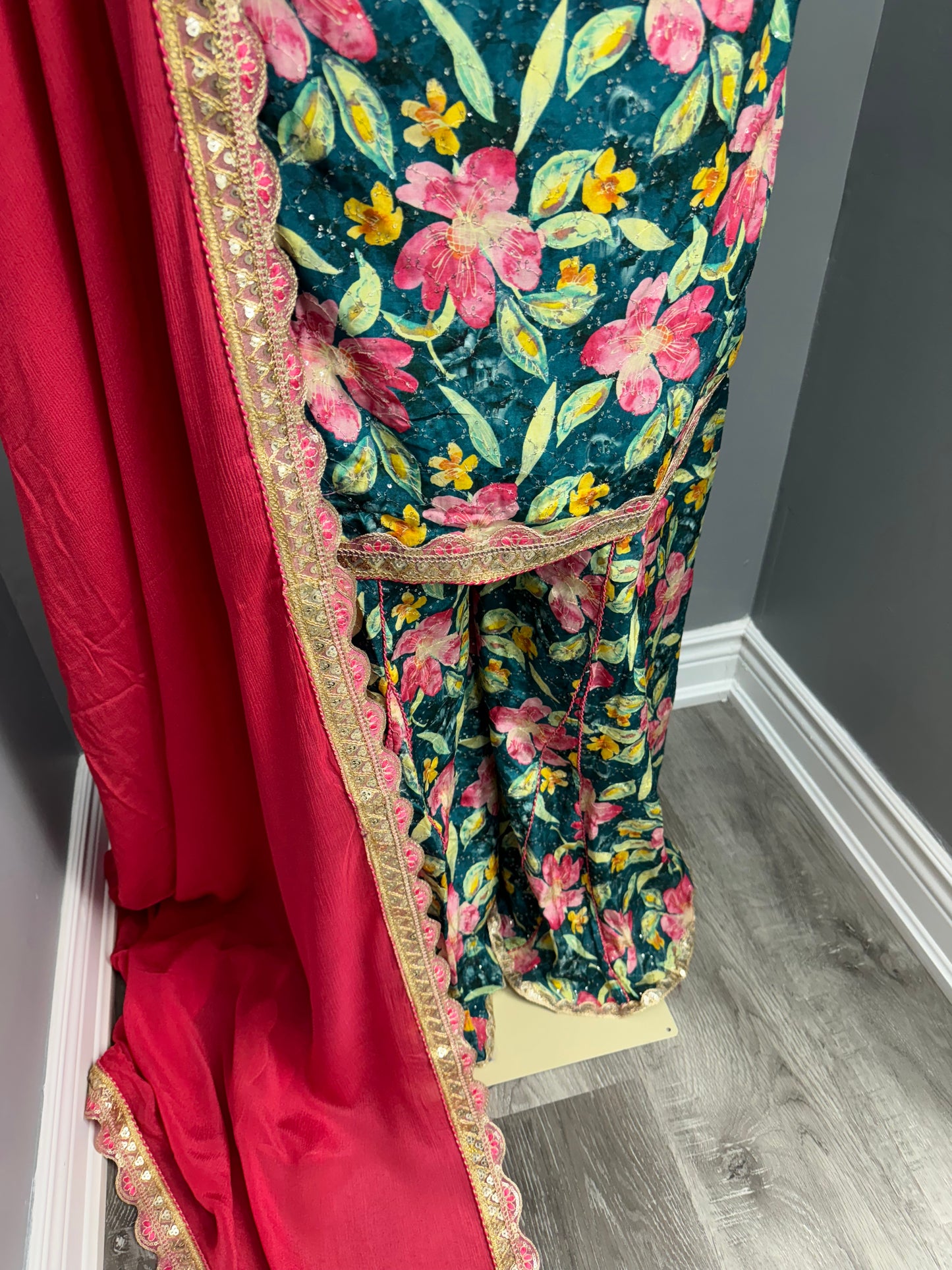 Blue Jasmine Gulzar Sharara Suit