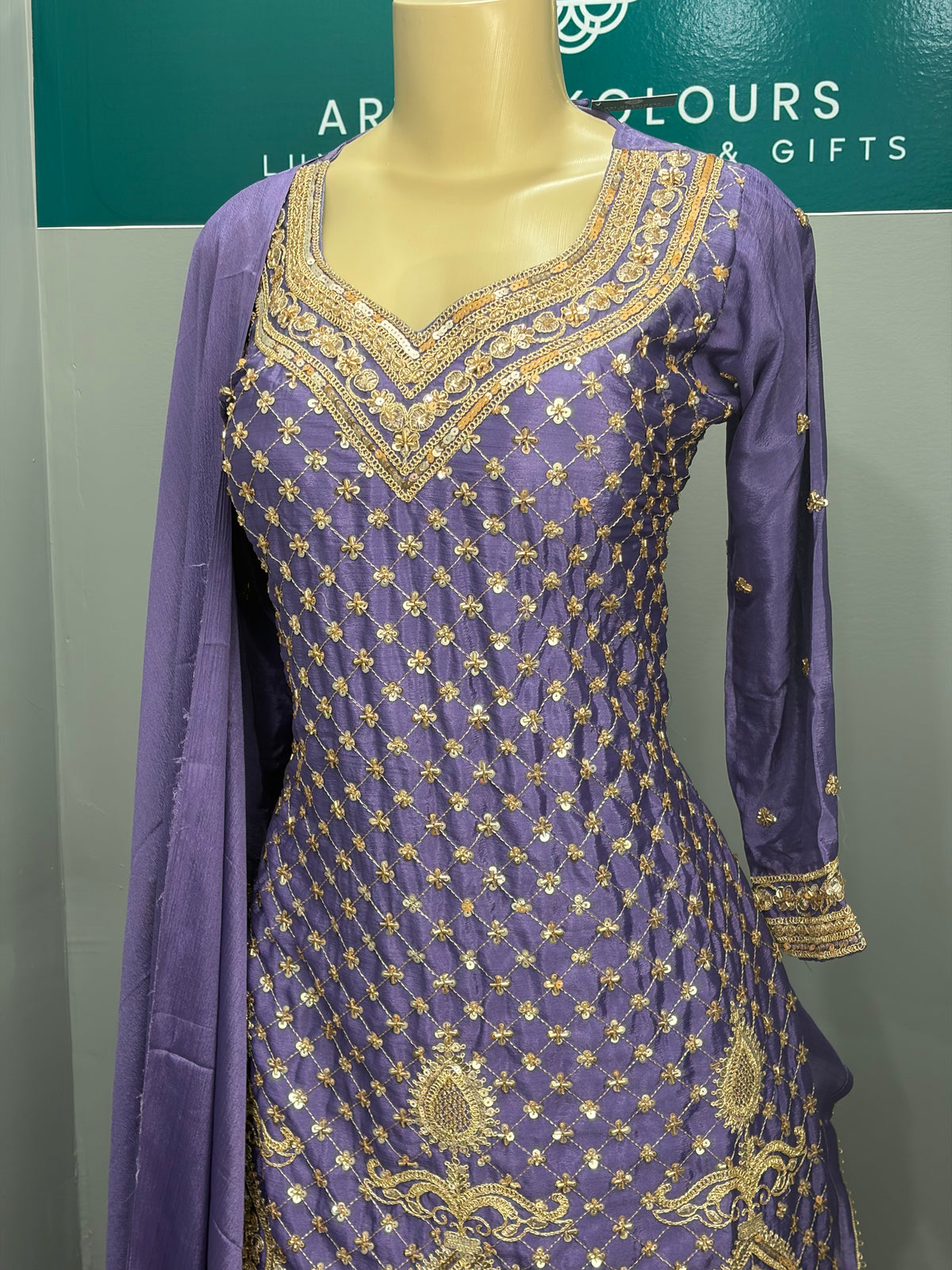 Readymade Sharara Suit- AK5758-0826